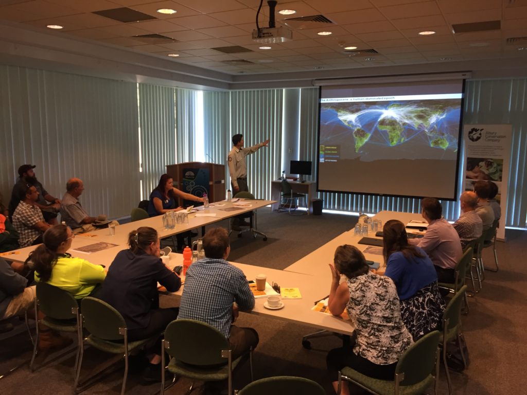 Hollow-bearing Tree (HBT) Workshop, Albury - Presentation by Dr Darren Le Roux (ACT Government) on managing old trees in urban growth areas of Canberra.